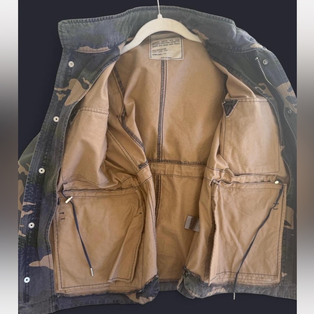 Zadig & Voltaire Kola Camou Military Field Jacket Skull Patch Size S - Picture 4 of 8
